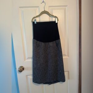 Motherhood Maternity Classy Black and Gray Women's Skirt
